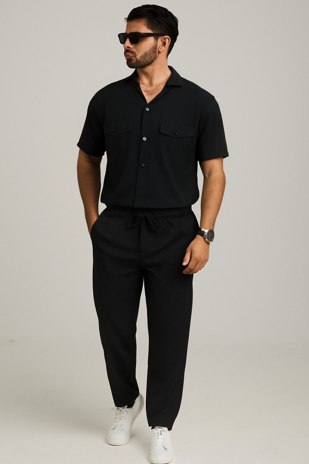 Black Safari Full Track Suit
