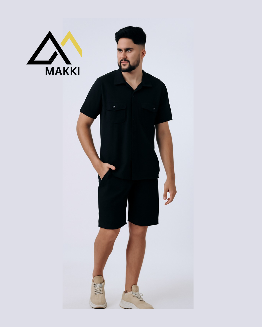 Black Safari Codset Track Suit with shorts