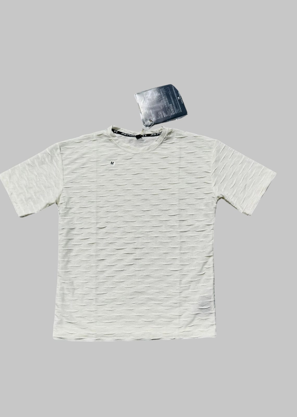 White Texture T- Shirt