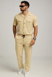 Beige Safari Full Track Suit