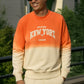 Orange Tie & Dye Bold NewYork SweatShirt
