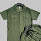 Olive Green Safari Full Track Suit