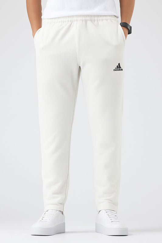 White Waffle Texture Winter Trouser