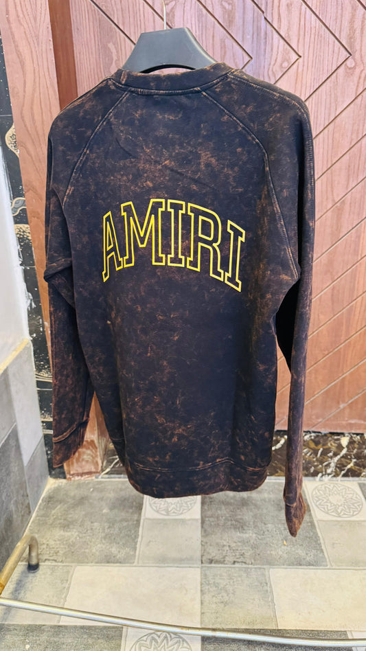Choclate Brown Bold AMIRI SweatShirt