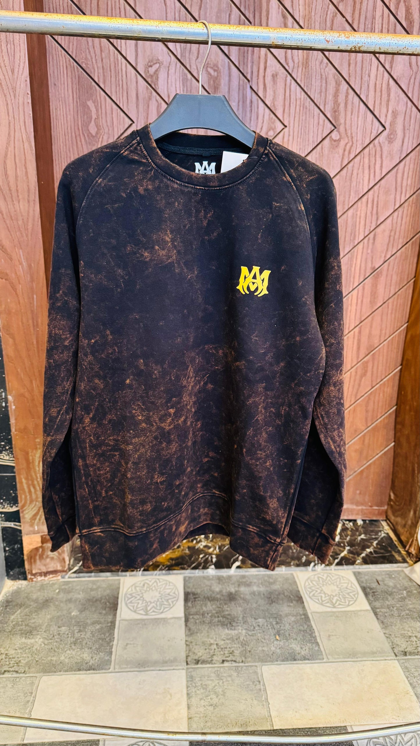 Choclate Brown Bold AMIRI SweatShirt