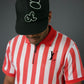 Red LV Striped Polo Shirt