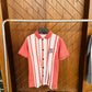Bold Red Stripe Polo Shirt