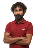 Gucci Red Polo Shirt with Logo