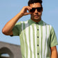 Bold Green Stripe Polo Shirt