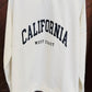 White Texture Bold Calfornia SweatShirt