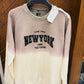 Brown Tie & Dye Bold NewYork SweatShirt
