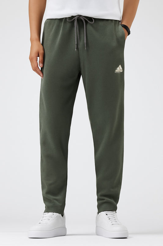 Dark Green Waffle Texture Winter Trouser