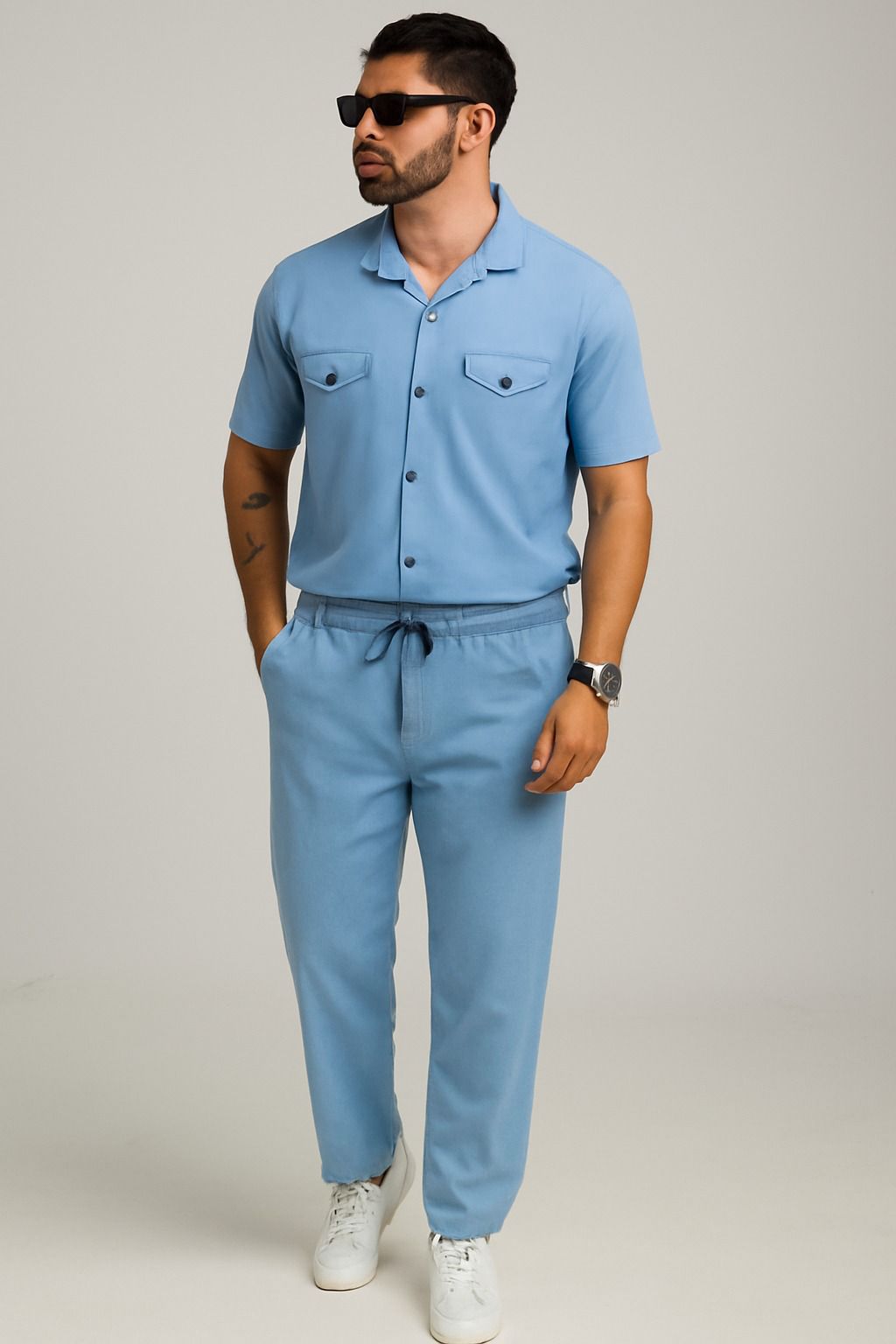 Sky Blue Safari Full Track Suit