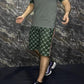 Green Printed Track Suit with shorts