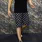 Black Printed Track Suit with shorts
