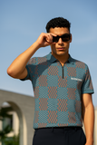 Turquoise Print Polo Shirt – Modern Burberry