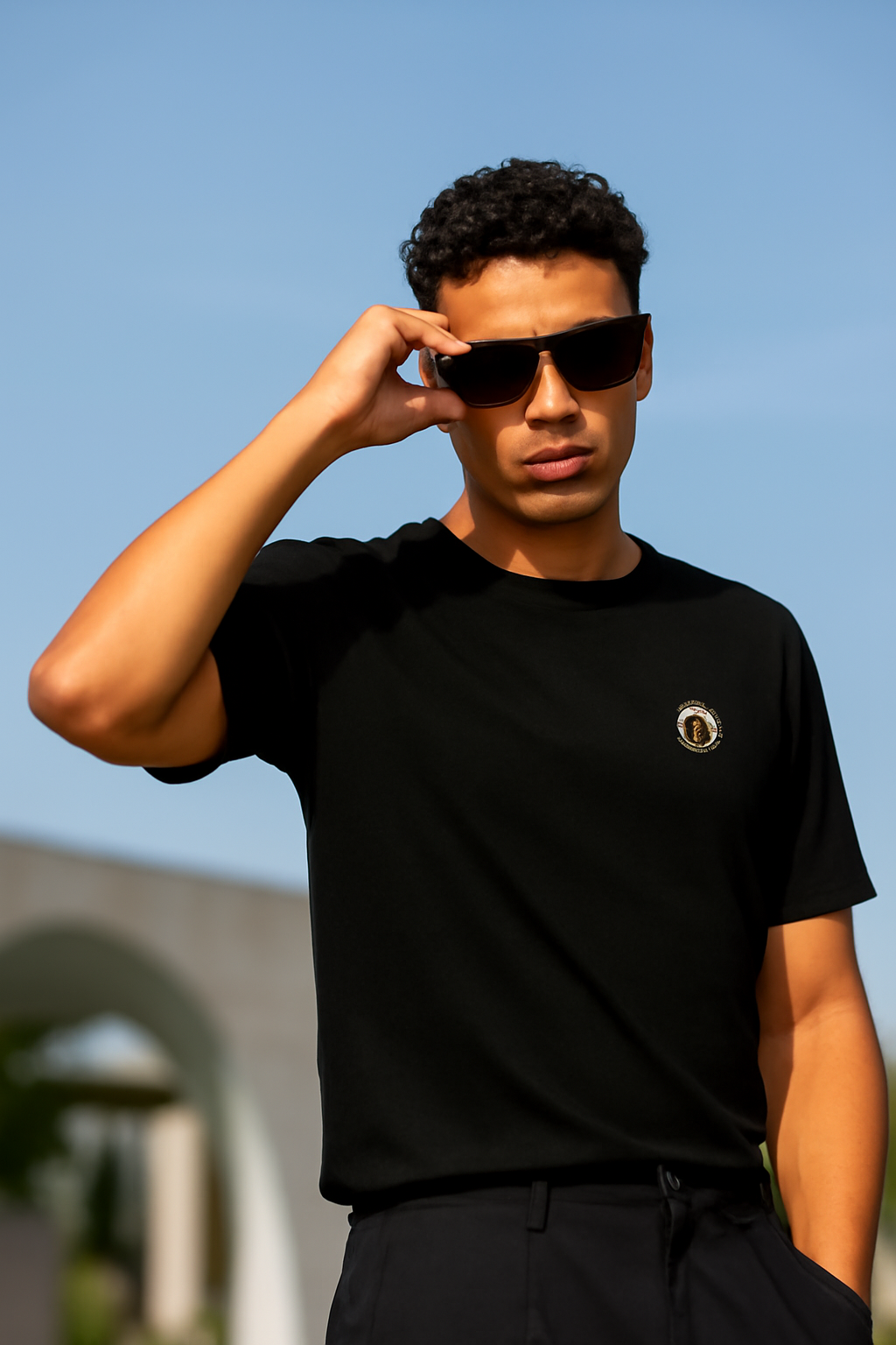 Black Pure Cotton T-Shirt