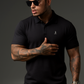 Guess Black Johnny collar Polo- N