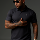 Gray Guess Johnny collar Polo- N