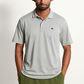 Silver Gray Johnny collar Polo- N