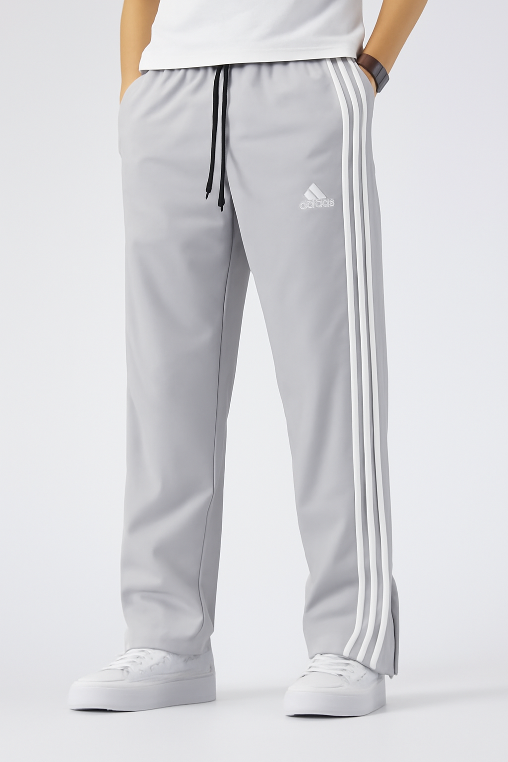 Adidas Baggy Bootcut Stripes Track Trousers