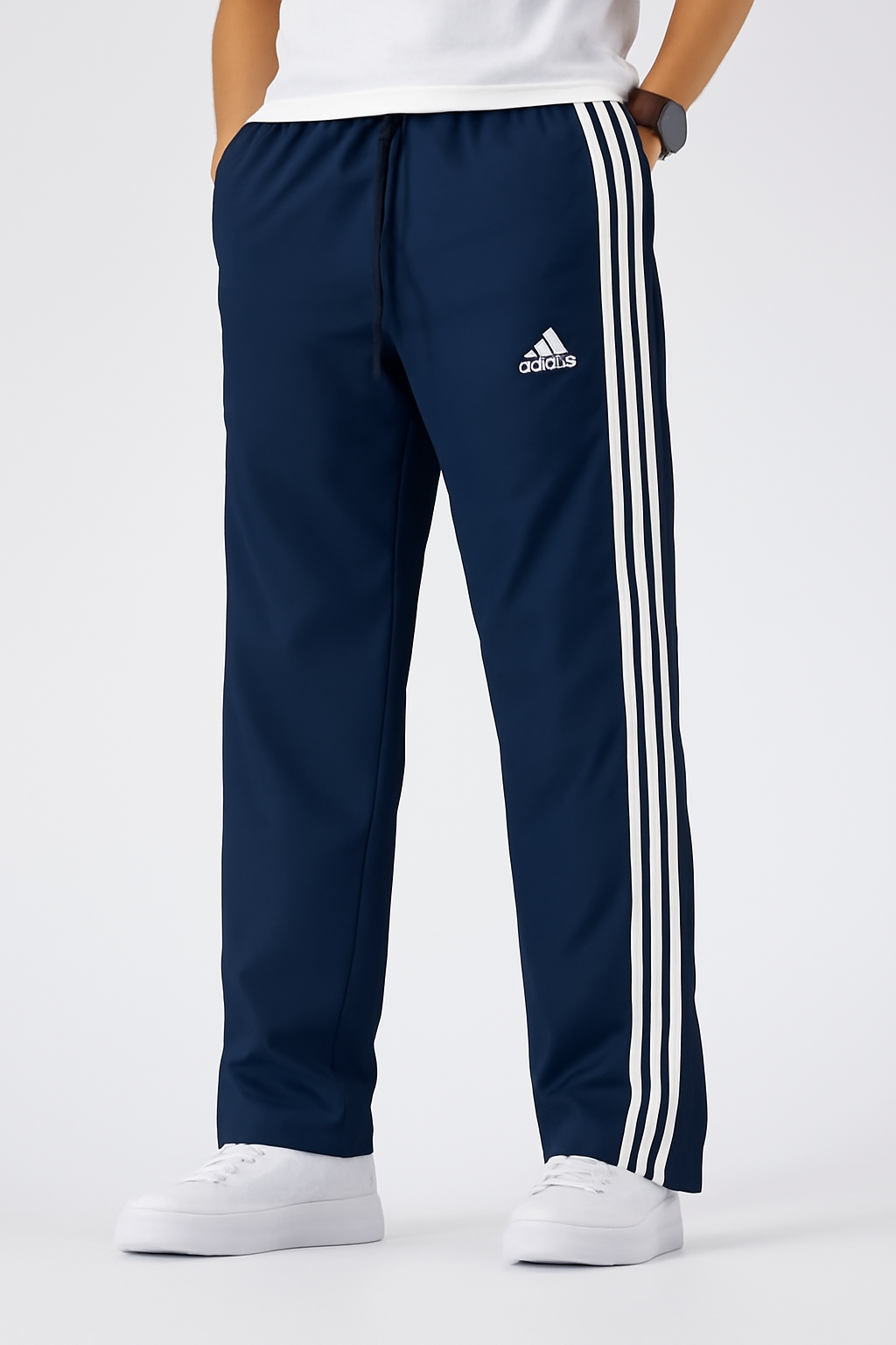 Adidas Baggy Bootcut Stripes Track Trousers