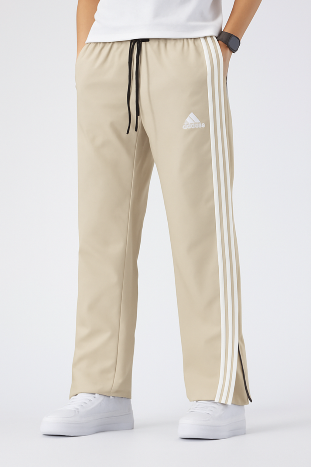 Adidas Baggy Bootcut Stripes Track Trousers