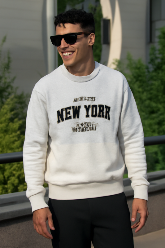 Gray Tie & Dye Bold NewYork SweatShirt