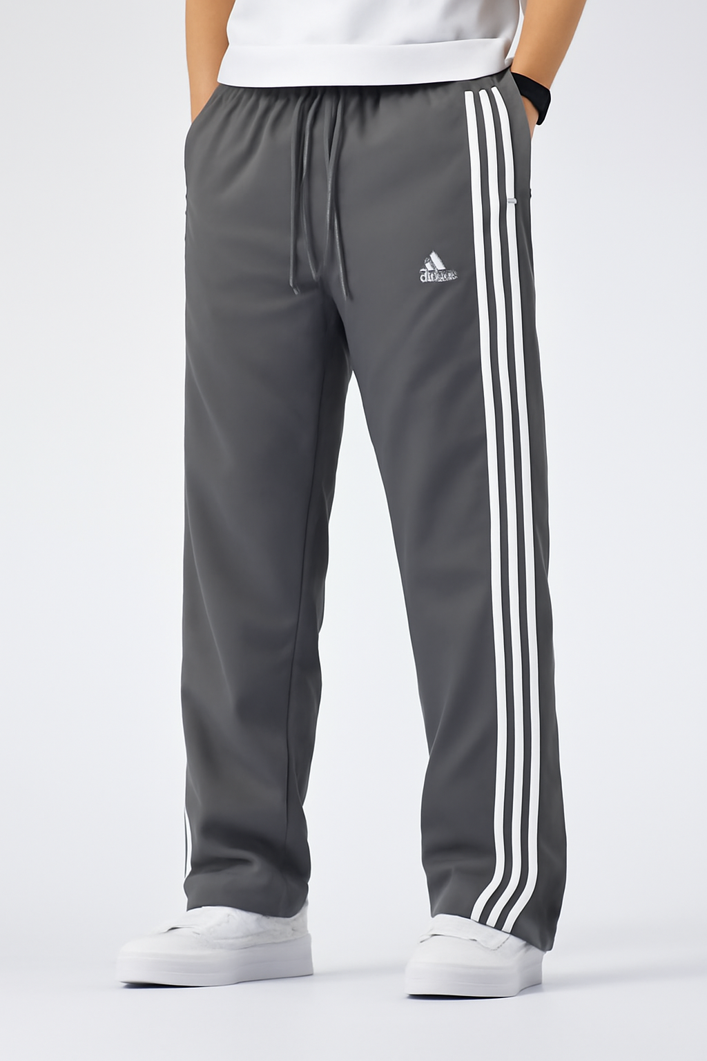 Adidas Baggy Bootcut Stripes Track Trousers