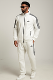 White Three Stripe Winter Tracksuit