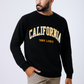 Black Texture Bold Calfornia Gold SweatShirt