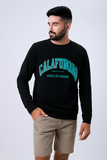 Black Texture Bold Calfornia SweatShirt