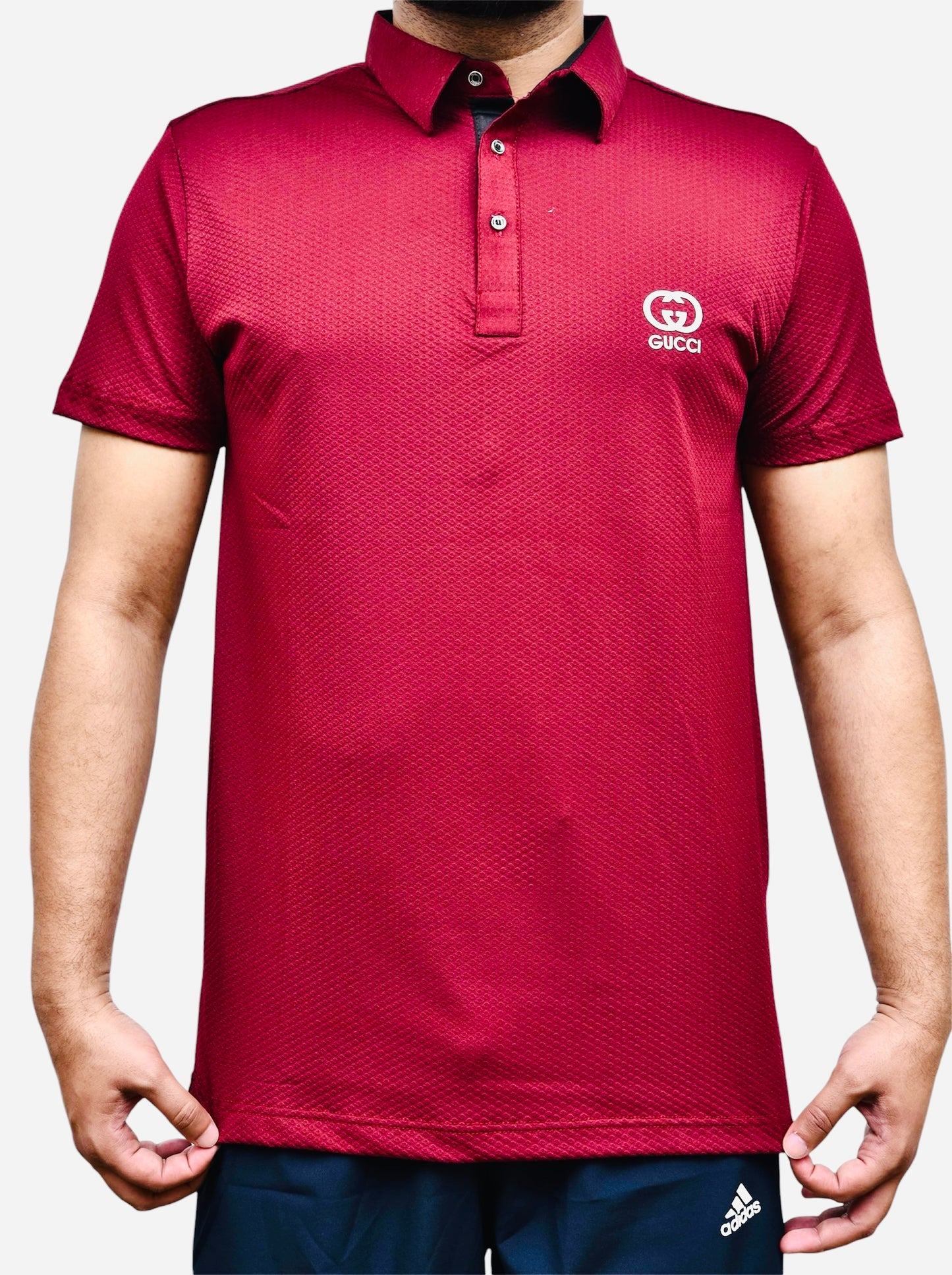 Gucci Red Polo Shirt with Logo