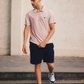 Nike Pink Polo Shirt with Zipper.