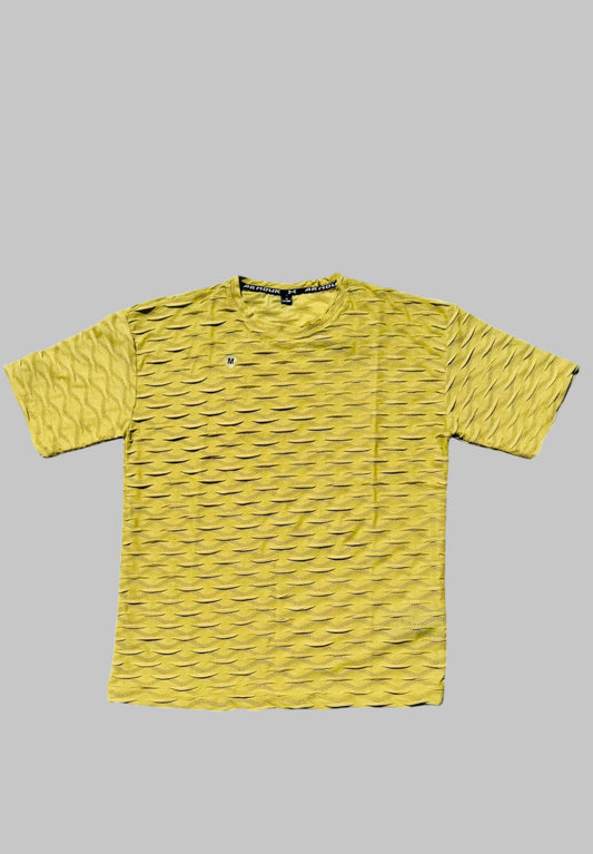 Yellow Texture T- Shirt