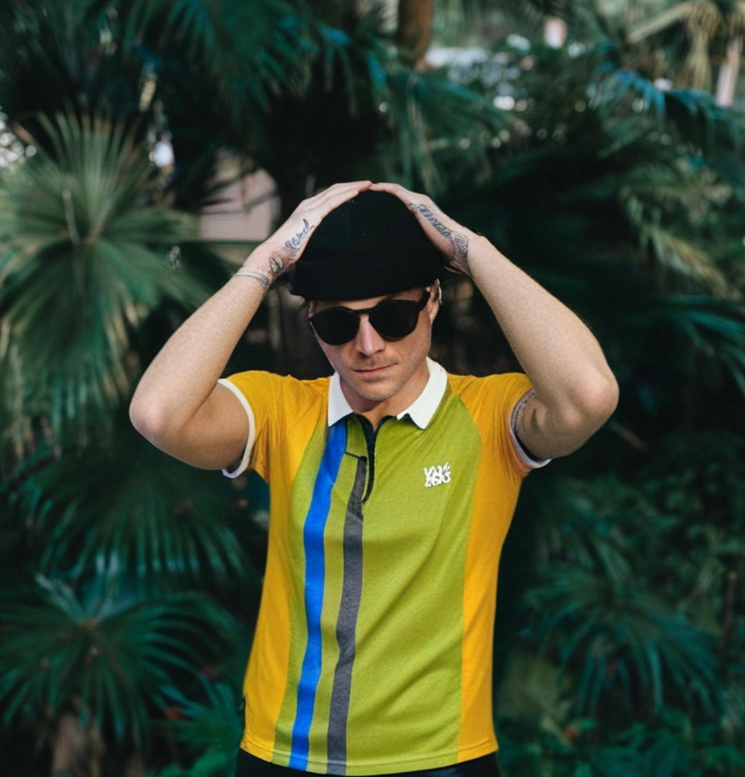 Green- AMIRI Zip Polo