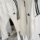 White Three Stripe Winter Tracksuit
