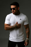 White Adidas Men's Performance Drifit T-Shirt