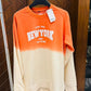 Orange Tie & Dye Bold NewYork SweatShirt
