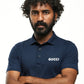 Gucci Blue Polo Shirt with Logo