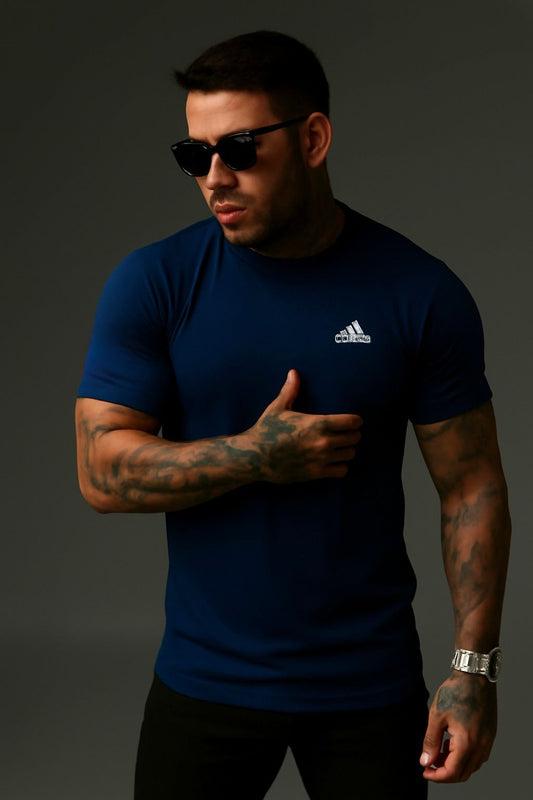 Blue Adidas Men's Performance Drifit T-Shirt