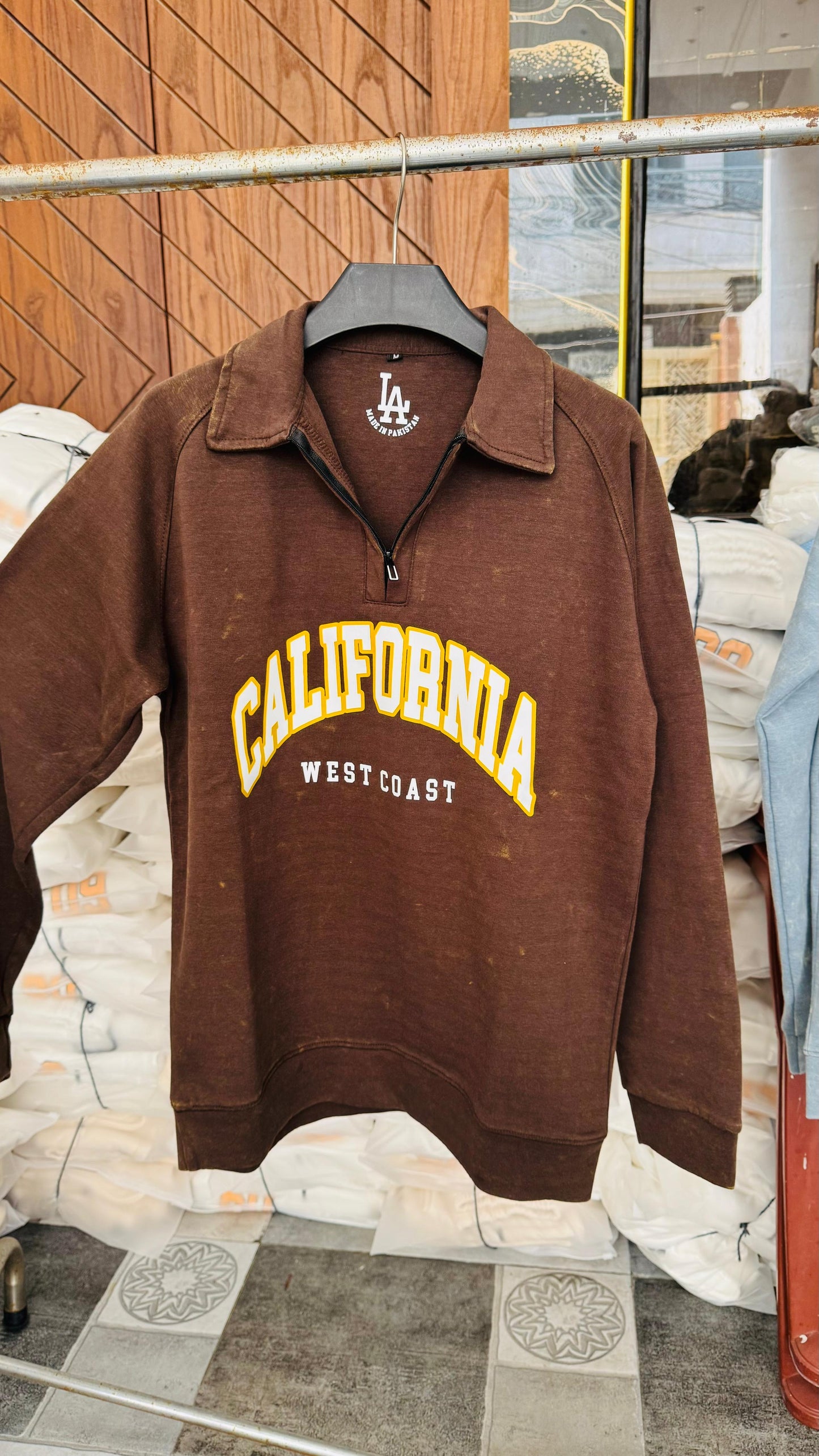 Brown Bold Calfornia SweatShirt