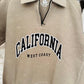 Beige Bold Calfornia SweatShirt