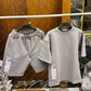 Premium Cotton Interlock Gray Track Suit with Shorts