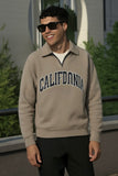 Beige Bold Calfornia SweatShirt